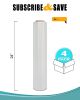 4 Rolls Food Service Film 24" x 2000' with Cutter Box. PVC Food Wrap Film. Food Service Grade Film for Bakery; Deli; Restaurant; Kitchen. Commercial G