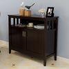 Kitchen storage sideboard and buffet server cabinet-White